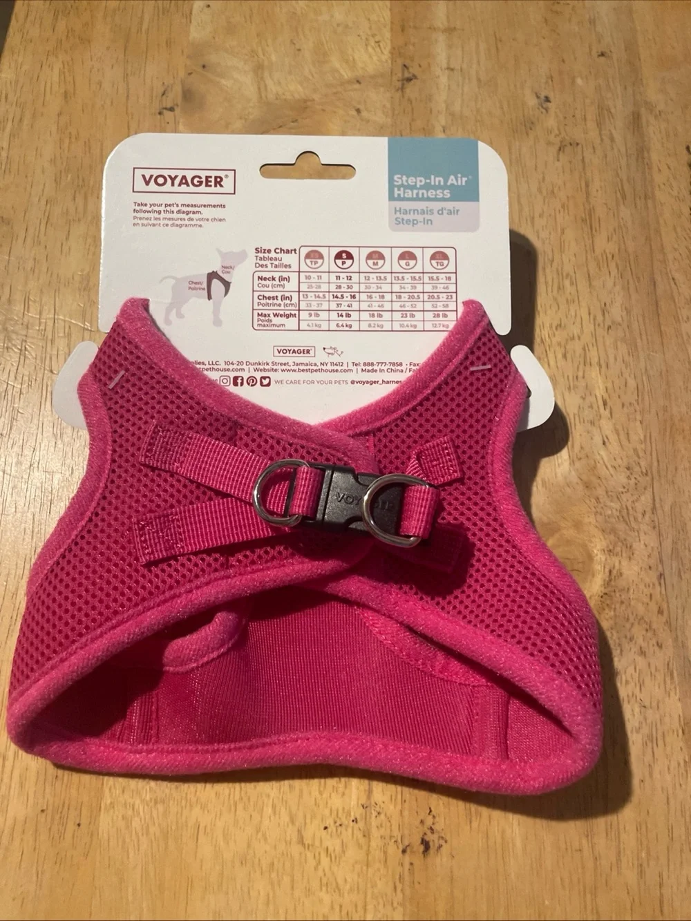 New Voyager Step-In Air Dog Harness - Pink